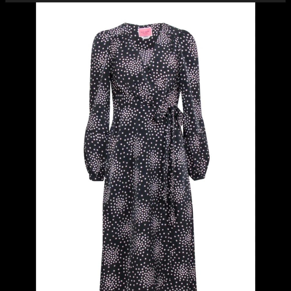 Kate Spade Festive Confetti Wrap Dress